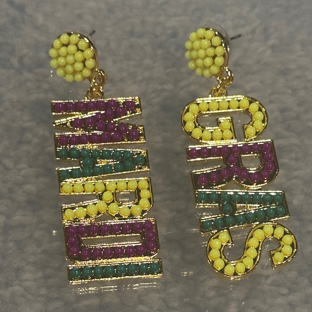 Mardi Gras Earrings